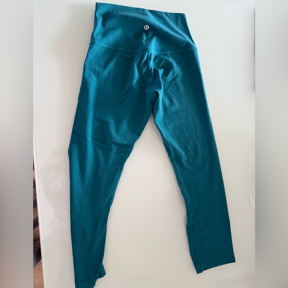 lululemon athletica Teal Leggings crop